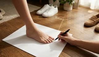 راهنمای کامل روش اندازه‌گیری پا و سایز بندی کفش